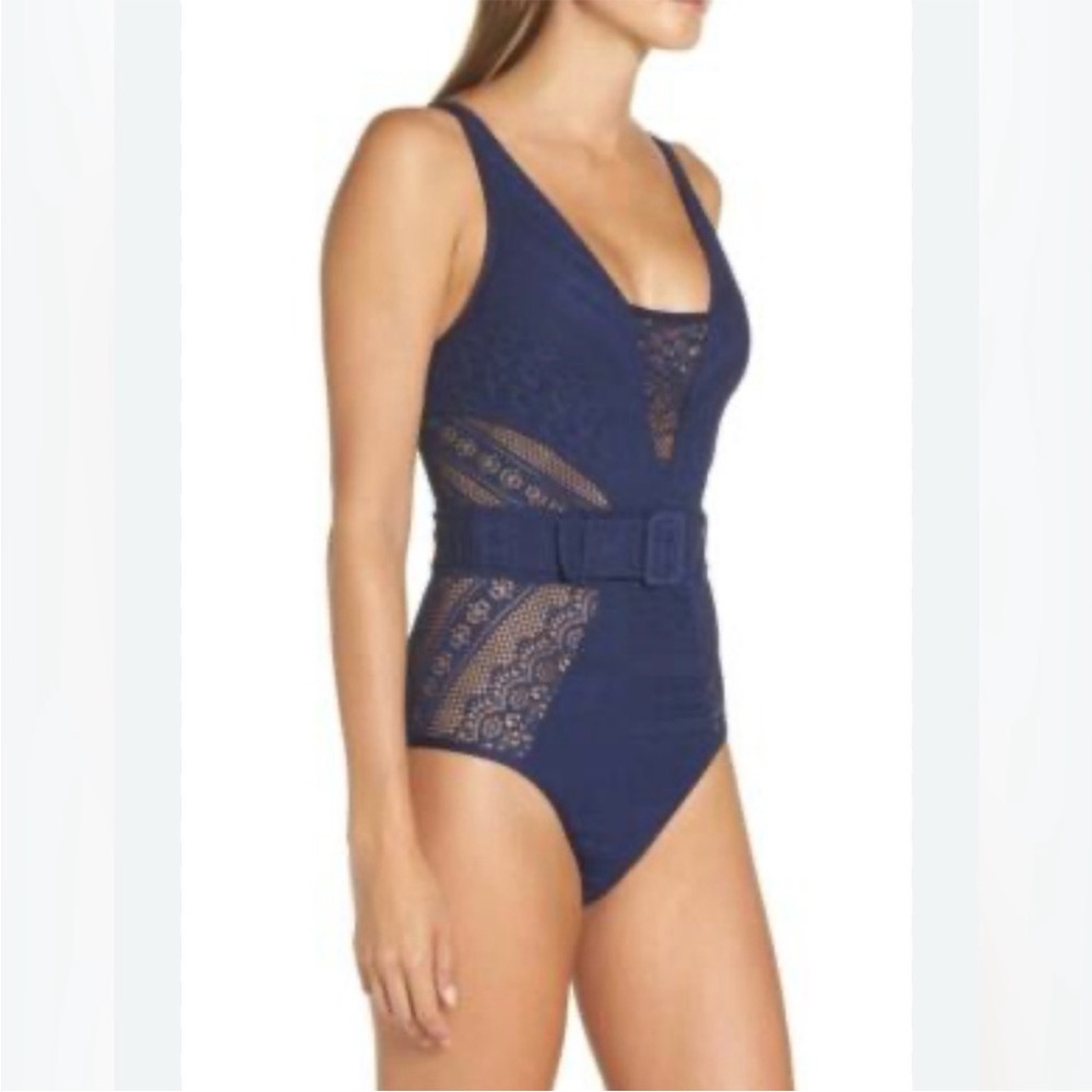 Becca swim NWT navy swim suit